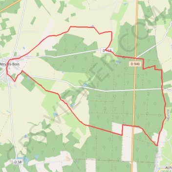 Chêne Saint Etienne GPS track, route, trail