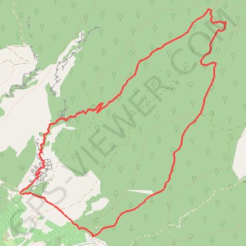 Ventoux - Les Colombets - Curnier - Landerots - Fébrier GPS track, route, trail