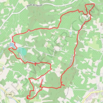 Les ocres GPS track, route, trail