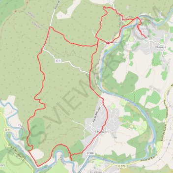 Balazuc Chauzon par le Cirque de Gens GPS track, route, trail