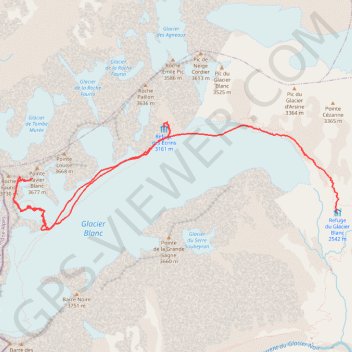 Roche Faurio GPS track, route, trail