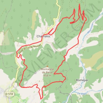 Col de Pousterle - Diois GPS track, route, trail