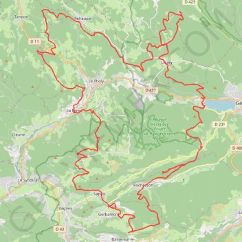 Barbey-Seroux GPS track, route, trail