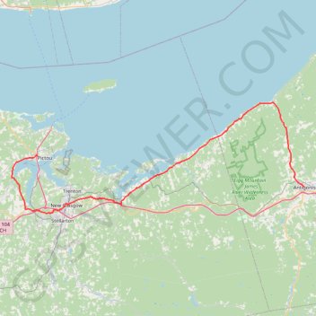 Pictou - Antigonish GPS track, route, trail