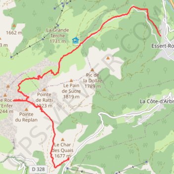 Roc d'Enfer - Sommet E GPS track, route, trail