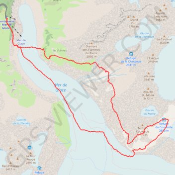 Balcons de la Mer de Glace GPS track, route, trail
