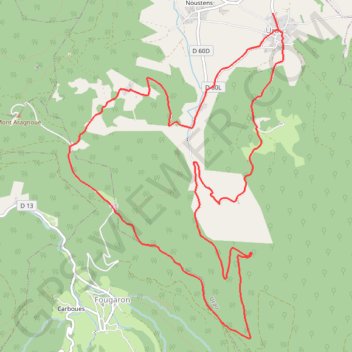 Urau - courille - borne 110 - heregade - artigues GPS track, route, trail