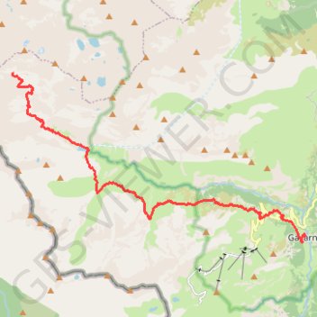Pyrénées - GR10 - Gavarnie - Baysselance GPS track, route, trail