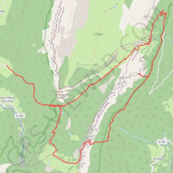 Varvat - Col de l'Alpe - Passage du Fourneau - Varvat GPS track, route, trail
