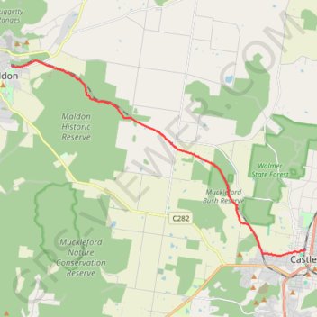 Maldon- Castlemaine Rail Trail GPS track, route, trail