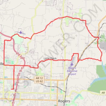 Bentonville - Avoca GPS track, route, trail