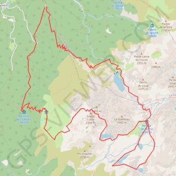 Les lacs de la Pra GPS track, route, trail