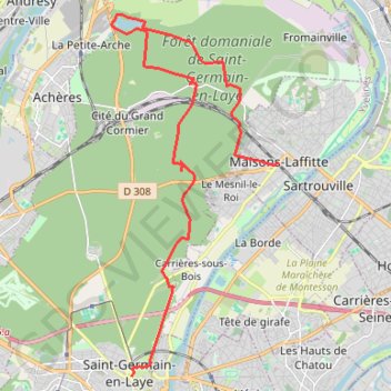 De Maisons-Laffitte à Saint-Germain-en-Laye GPS track, route, trail