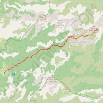 De Revinda à Capu a e Macenule GPS track, route, trail
