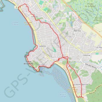 Saint GEORGES de DIDONNE Ville et Bord de Mer GPS track, route, trail