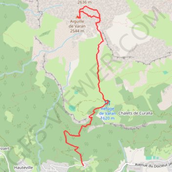 Aiguille de Varan GPS track, route, trail