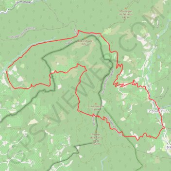 Le Gros Mourre GPS track, route, trail