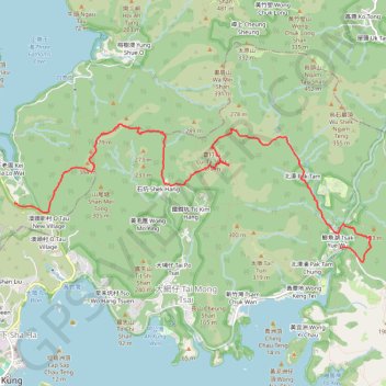 鯽魚湖南坑 雷花石澗 坪輋西坑 GPS track, route, trail