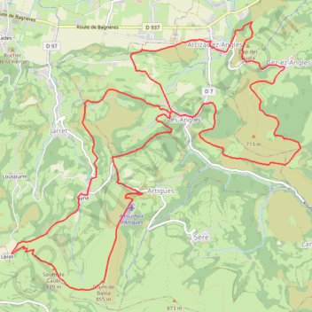 [Itinéraire] Circuit n°19 - Lourdes - Le Soum de Basta GPS track, route, trail