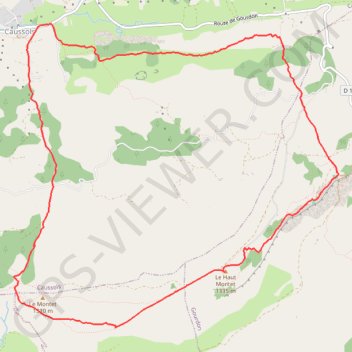 Haut Montet et plateau de Caussols GPS track, route, trail