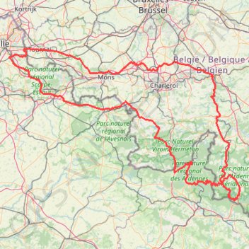 Trace Ardennes GPS track, route, trail