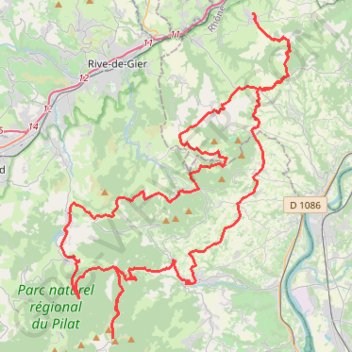 Col de l'Oeillon depuis Echalas GPS track, route, trail