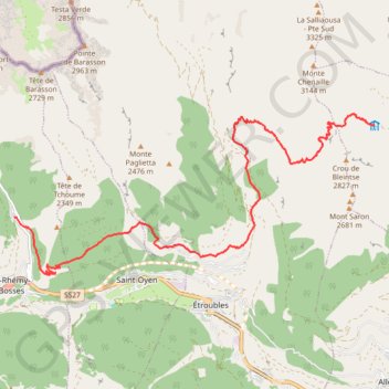 RAVDA - Catasto Sentieri GPS track, route, trail