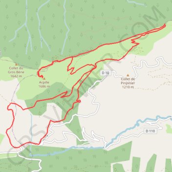 L'Arpille GPS track, route, trail