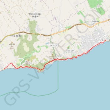 TP11 Salema-Luz GPS track, route, trail