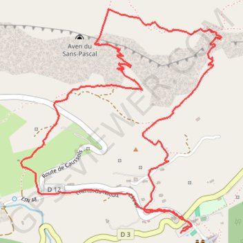Le circuit de Cavillore GPS track, route, trail