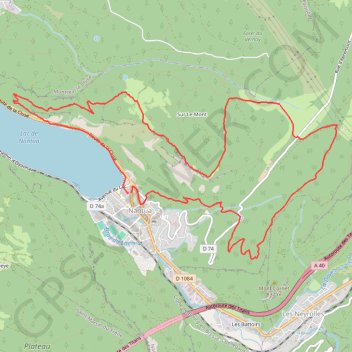 Nantua Montoux Nantua GPS track, route, trail