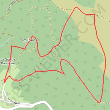 MONTEE A L'ESTIVE VALCIVIERES GPS track, route, trail