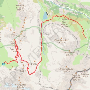 Espluguettes-Piméné-Maillet GPS track, route, trail