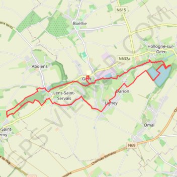 Geer 15km GPS track, route, trail