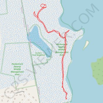 Hockomock Swamp GPS track, route, trail