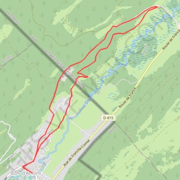 La Roche du Creux - Bois-d'Amont GPS track, route, trail