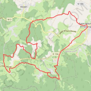 Rando Saint Maurice en Gourgois GPS track, route, trail