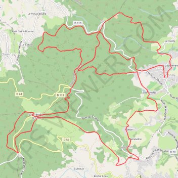 Les meilleures DH secrètes de Pollionnay GPS track, route, trail