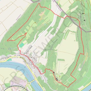 Circuit du Stromberg - Contz-les-Bains GPS track, route, trail