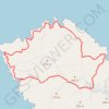 Les criques du nord ouest de Folegandros GPS track, route, trail
