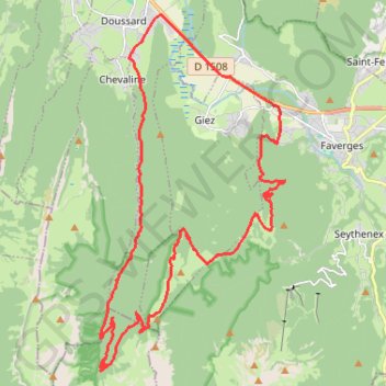 Doussard - Pointe de Vélan GPS track, route, trail