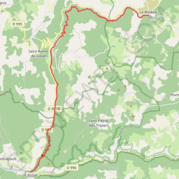 VdT 05 : La Malène - Le Rozier GPS track, route, trail