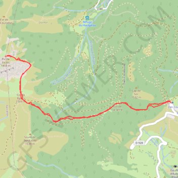 Le Pic de Bazès GPS track, route, trail